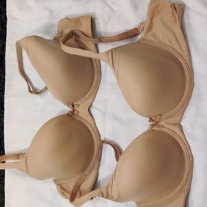 2 Victoria's Secret 34D lined demi bras